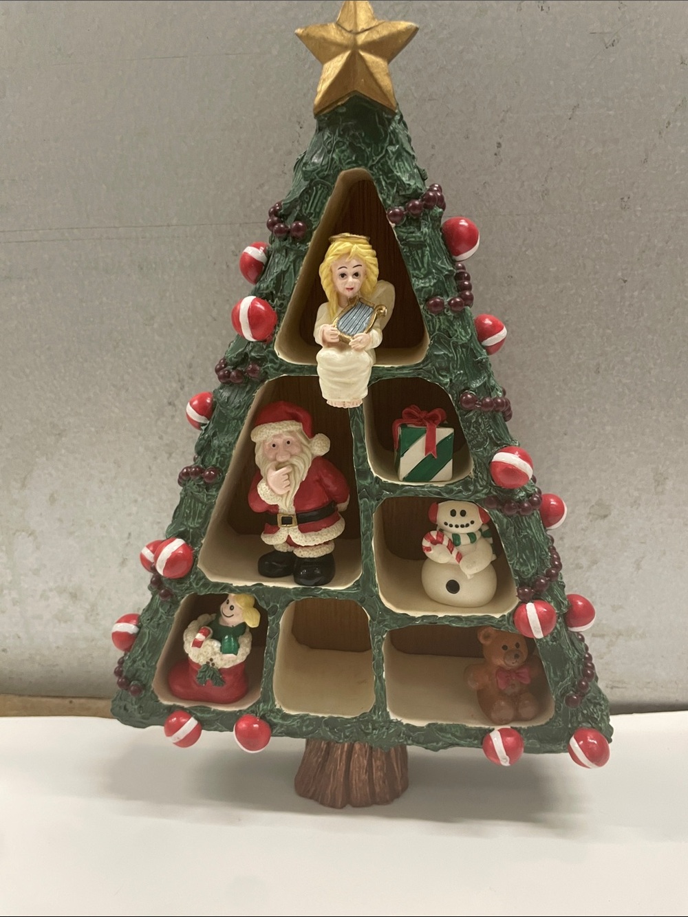 House of Lloyd Vintage 1991 Christmas Tree Wall Hanging Decor Ceramic 10.5 In
